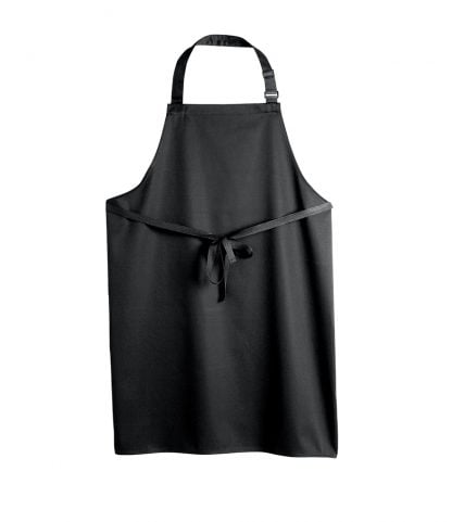 Dennys Polyester Bib Apron Black ONE (DE100 BLK ONE)