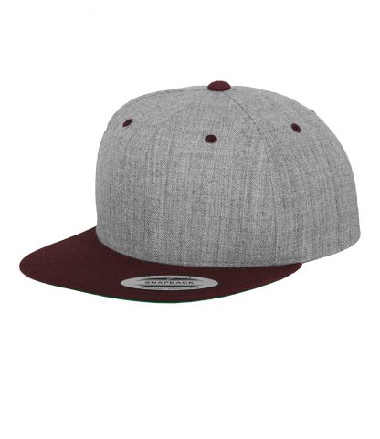 Flexfit 2-Tone Classic Snapback Cap Heather/maroon ONE (F6089MT HE/MR ONE)