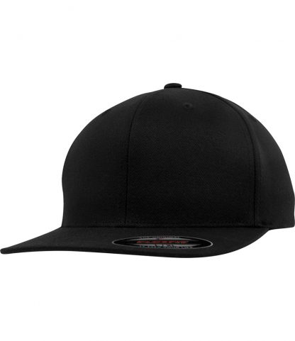 Flexfit Flat Visor Cap Black L/XL (F6277FV BLK L/XL)