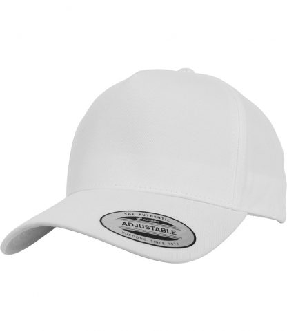 Flexfit 5 Pan. Curved Classic Snapback Cap White ONE (F7707 WHI ONE)