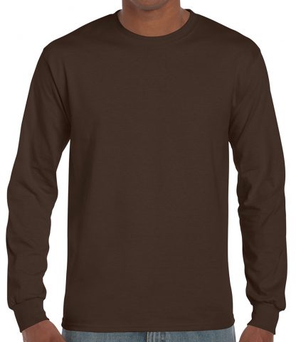 Gildan Ultra Cotton L/S T Dark Chocolate XXL (GD14 DCH XXL)