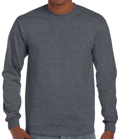 Gildan Ultra Cotton L/S T Dark Heather XXL (GD14 DHE XXL)