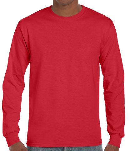 Gildan Ultra Cotton L/S T Red XXL (GD14 RED XXL)