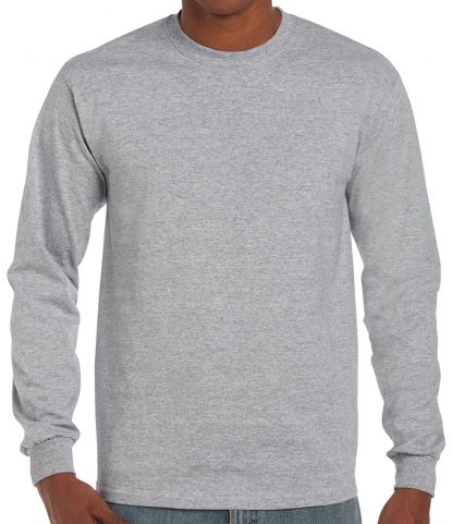 Gildan Ultra Cotton L/S T Sports Grey XXL (GD14 SGY XXL)