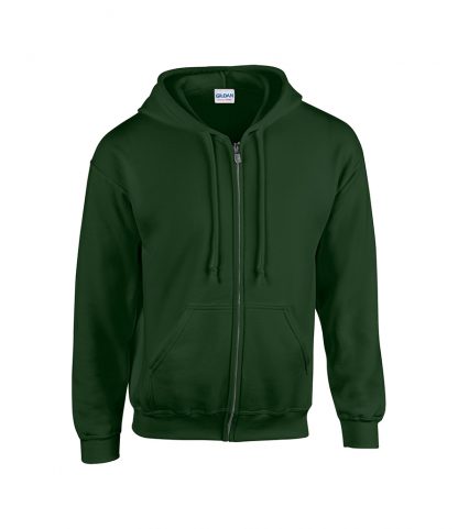 Gildan Hvy Blend Zip Hood. Swt Forest green XXL (GD58 FOR XXL)