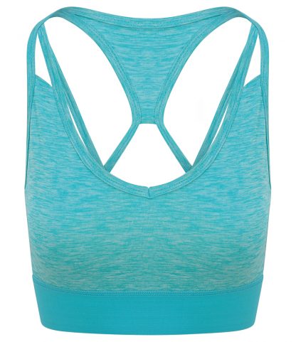 AWDis Womens Cross Back Crop Top Ocean melange XL (JC019 OME XL)