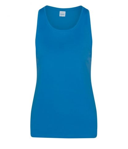 AWDis Womens Smooth Sports Vest Sapphire XL (JC026 SAP XL)