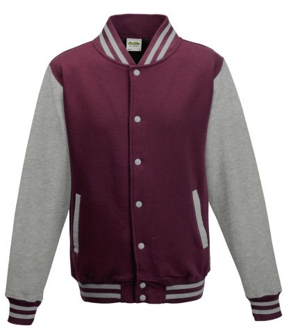 AWDis Varsity Jacket Burg./heather 3XL (JH043 BU/HE 3XL)