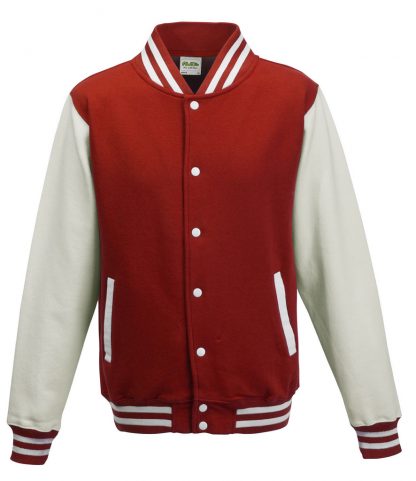 AWDis Varsity Jacket Fire red/white 3XL (JH043 FR/WH 3XL)