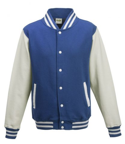 AWDis Varsity Jacket Royal/white XXL (JH043 RY/WH XXL)