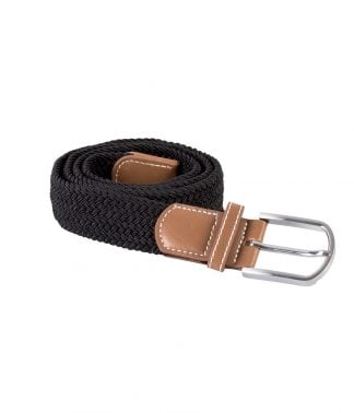 K-UP Braided Elasticated Belt Black ONE (KP805 BLK ONE)