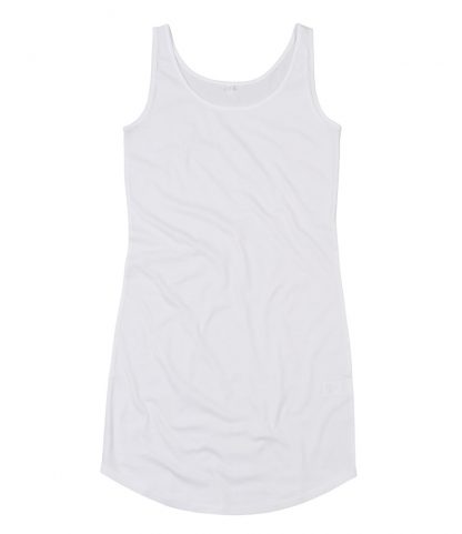 M116 - Mantis Ladies Curved Vest Dress - White