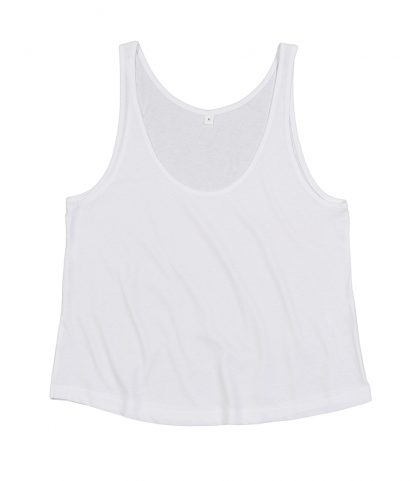 M127 - Mantis Ladies Organic Crop Vest - White