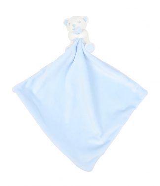 Mumbles Animal Comforter with Rattle Blue Bear ONE (MM700 BBEA ONE)