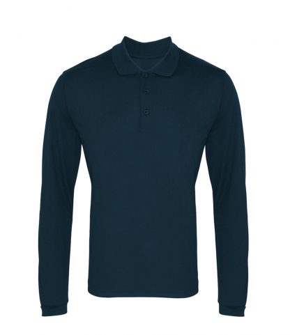 Premier L/S Coolchecker Pique Polo Navy 4XL (PR617 NAV 4XL)