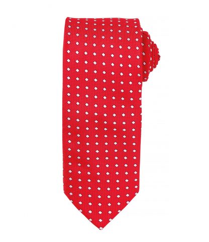 Premier Squares Tie Red ONE (PR788 RED ONE)