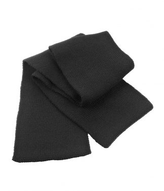 Result Classic Heavy Knit Scarf Black ONE (RS145 BLK ONE)