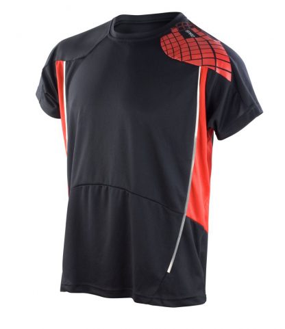 Spiro Training Shirt Black/red XXL (SR176M BK/RD XXL)