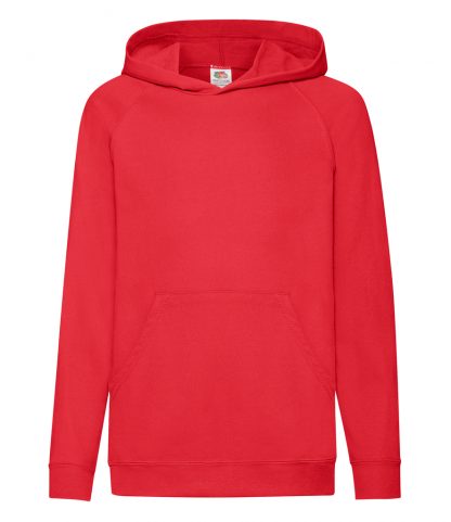 Fruit Loom Kids L/W Hooded Swt Red 14-15 (SS121B RED 14-15)