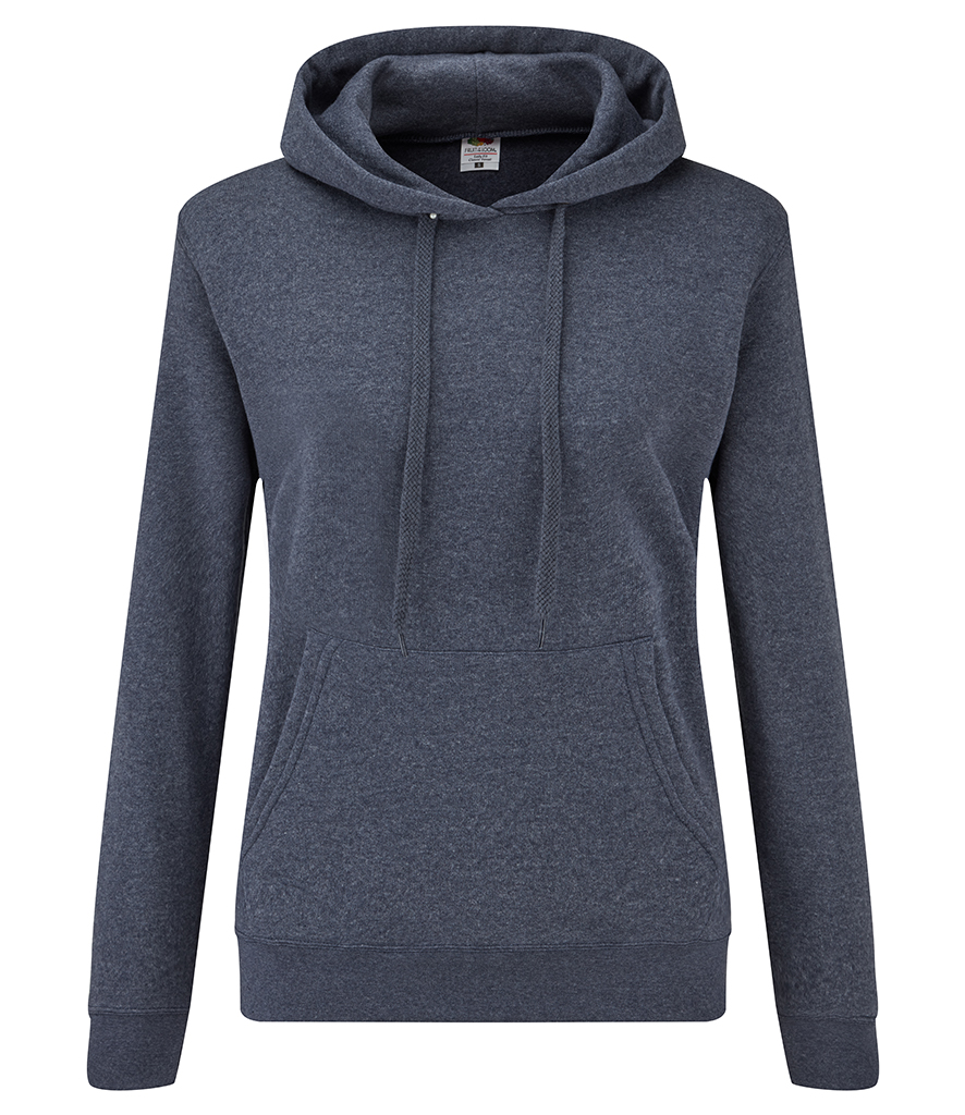 Fruit of the Loom Classic Lady Fit Hooded Sweatshirt - Top Embroidery