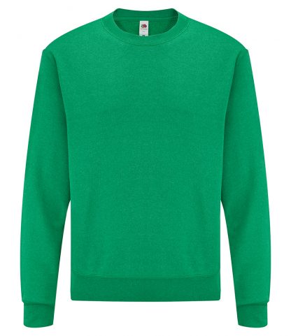 Fruit Loom Set-In Sweatshirt Heather green XXL (SS9 HGN XXL)