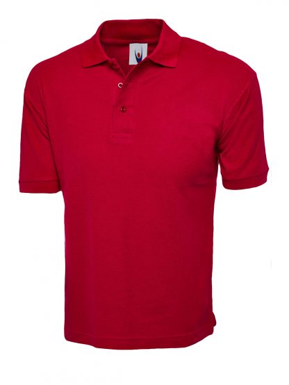 Uneek Cotton Rich Poloshirt - Red