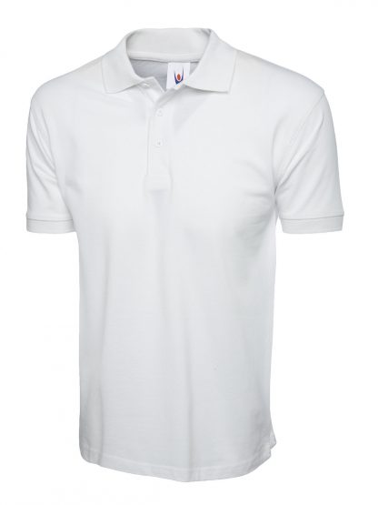 Uneek Cotton Rich Poloshirt - White