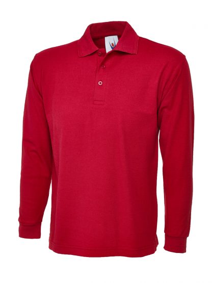 Uneek Longsleeve Poloshirt - Red