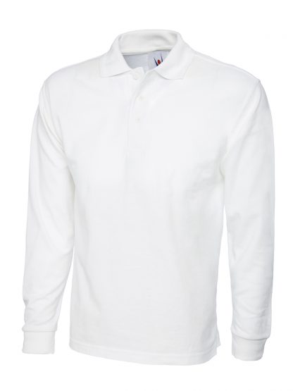 Uneek Longsleeve Poloshirt - White