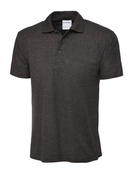 Uneek Men's Ultra Cotton Poloshirt - Charcoal