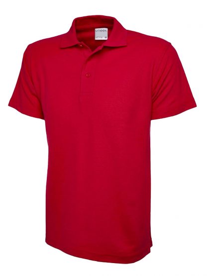 Uneek Men's Ultra Cotton Poloshirt - Red