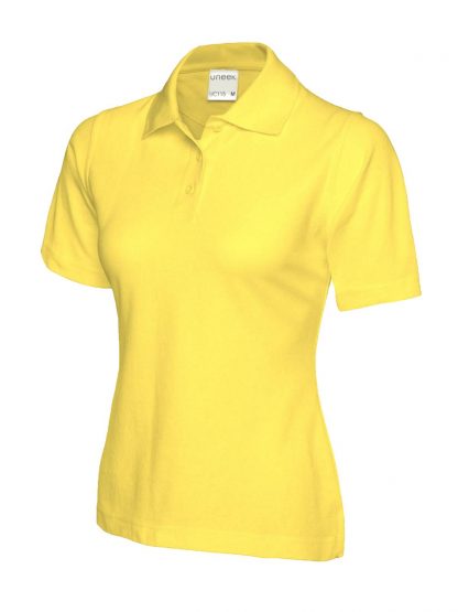Uneek Ladies Ultra Cotton Poloshirt - Yellow