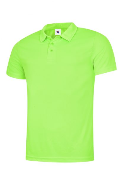 Uneek Mens Ultra Cool Poloshirt - Electric Green