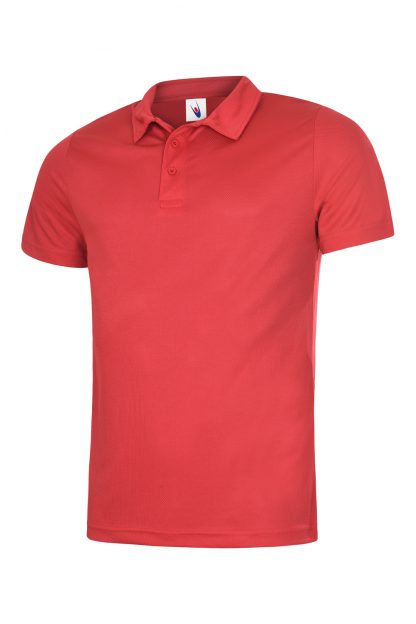 Uneek Mens Ultra Cool Poloshirt - Red