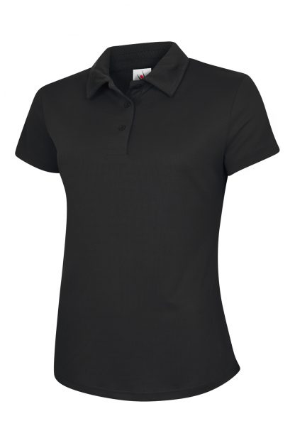 Uneek Ladies Ultra Cool Poloshirt - Black