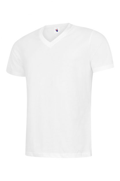 Uneek Classic V Neck T-shirt - White