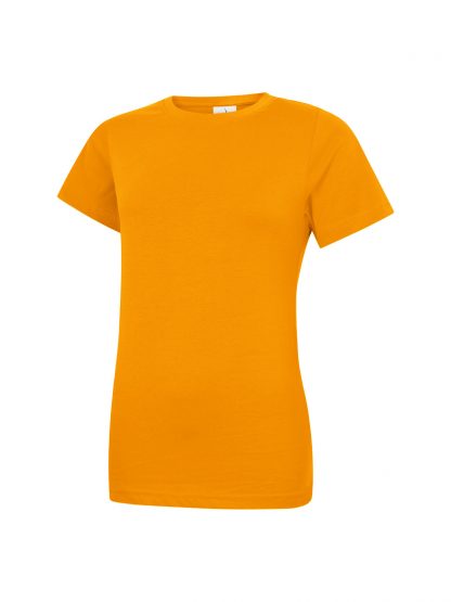 Uneek Ladies Classic Crew Neck T-Shirt - Orange