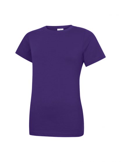 Uneek Ladies Classic Crew Neck T-Shirt - Purple