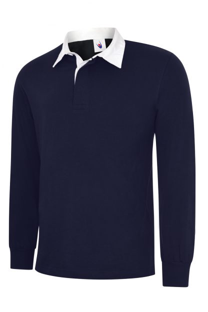 Uneek Classic Rugby Shirt - Navy