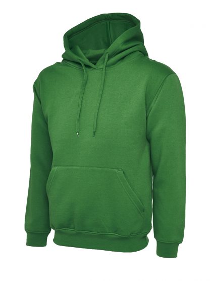 Uneek Classic Hooded Sweatshirt - Kelly Green