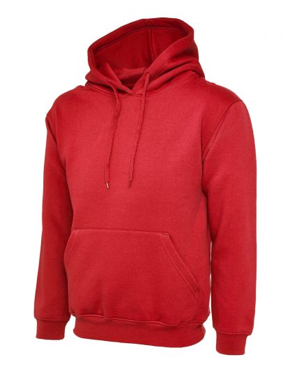 Uneek Classic Hooded Sweatshirt - Red