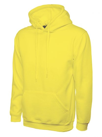 Uneek Classic Hooded Sweatshirt - Yellow