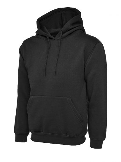 Uneek Olympic Hooded Sweatshirt - Black