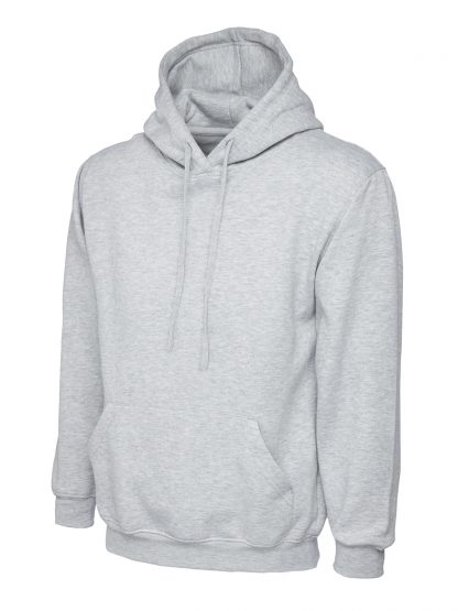 Uneek Olympic Hooded Sweatshirt - Heather Grey