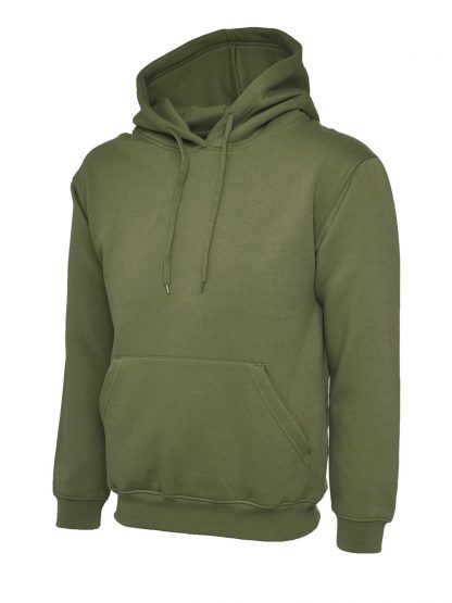 Uneek Olympic Hooded Sweatshirt - Military Green
