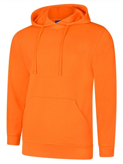 Uneek Deluxe Hooded Sweatshirt - Orange