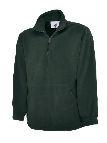 Uneek Premium 1/4 Zip Micro Fleece Jacket - Bottle Green