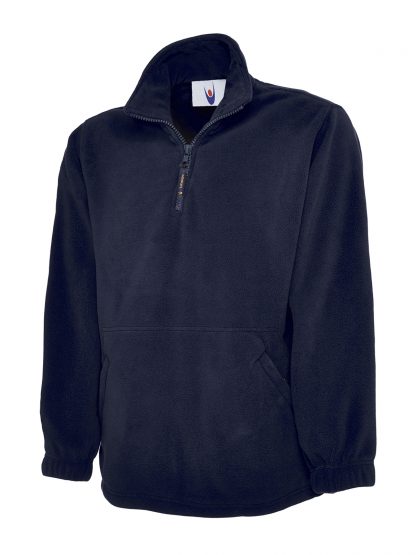 Uneek Premium 1/4 Zip Micro Fleece Jacket - Navy