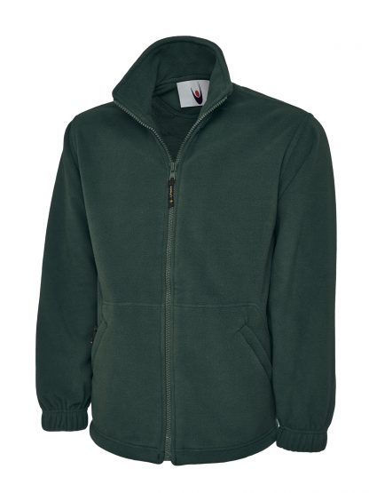 Uneek Classic Full Zip Micro Fleece Jacket - Bottle Green