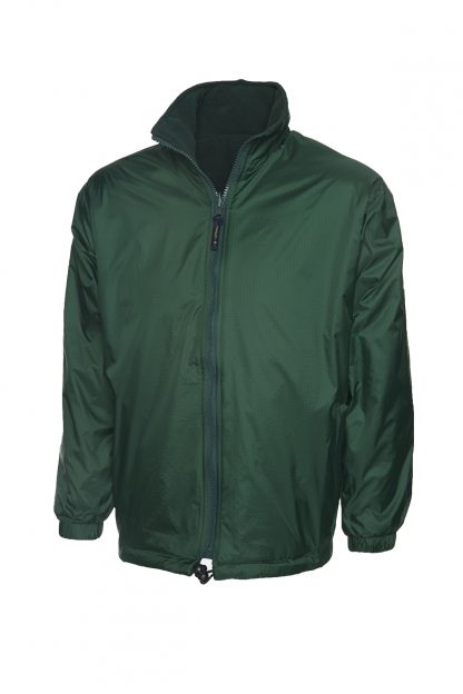 Uneek Premium Reversible Fleece Jacket - Bottle Green